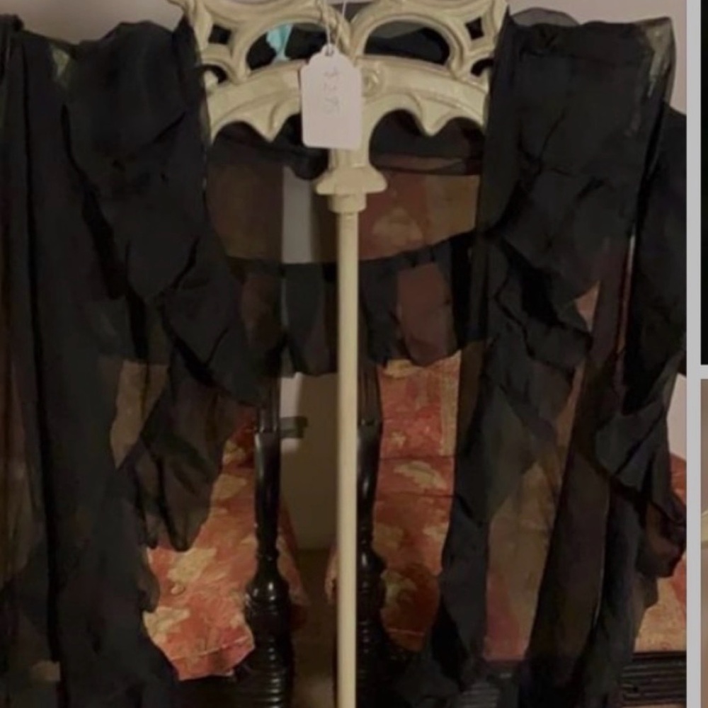PRISCILLA PRESLEY SHEER SCARF ARMANI 
PURCHASED FROM HER ESTATE SALE BEAUTIFUL